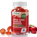 Apple Cider Vinegar Gummies 60 Counts 1000mg AVC dengan Vitamin B6 Vitamin B12 untuk Metabolisme, Gangguan, Detox, Gut & Ammune Kesehatan