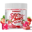 Iron Soft Chew Suplemen dengan Vitamin C 124; Strawberry Flavarored 124; Gluten Free Supplemen Besi Pria dan Anak-Anak; 60 Count 124; 2 Bulan Suppply