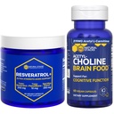 Stack Acetylcholine Food + Resveratrol Bundle - Mendukung Fungsi Kognitif & Penuaan Otak * - 120 Total Katup