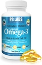 Lab PR - setiap hari Omega- 3 Klinical Grade Fish Oil Suplement for Men - Promotes Heart, Brain, Imune dan Gabungan Dukungan - Sustable Sourded dan Molecully Dilended - 1800mg EPA dan DHA - 1 Pack