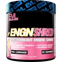 EVL Ultimate Pre Workout Powder - Thermogenic Fat Burs Dupder Minum untuk Lasting Energy Focus dan Stamina - ENGN Shred Intense Free Pretraining Minum Mix - Pink Lemonade
