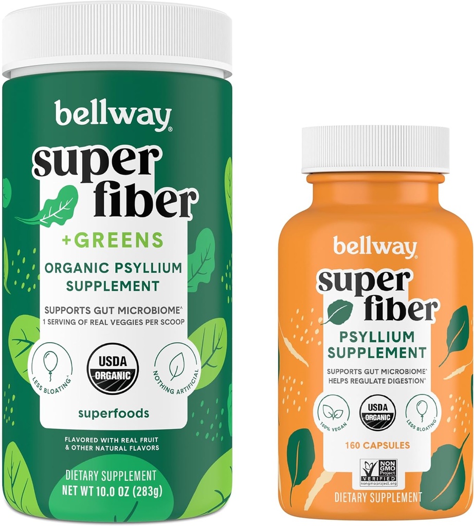Bellway Super Fiber Powder + Hijau Super Fiber Capsules Bundle