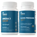Dr. Tobias Omega 3 Fish Oil & Blood Support Support for Heart, Brain, Imune, Circultation Health, with Vitamin C, B6, B12, Niachin, File & Herbs