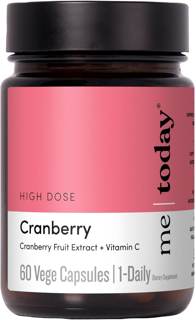 Saya hari ini Cranberry 30.000mg dengan Vitamin C - Dukungan Kesehatan Tract Urinary, Ammune Boost, Suplemen Vegan Pil Crakberry Tinggi untuk Perempuan dan Pria, 60 Hamba
