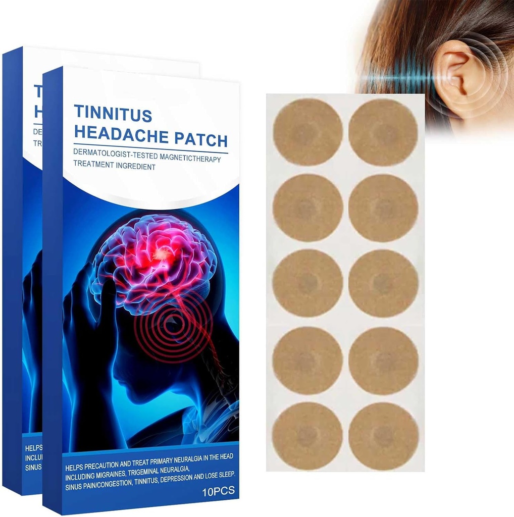 Tinnitus Patches 20 PC, Ear Patch for Tinnitus, Ear Patch, Hearing Weaken, Itchy Ears / Non-Woven Fabric Patch (20PCS)
