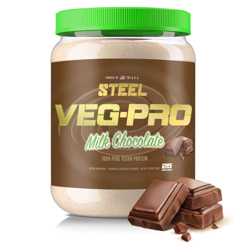 Suplemen Pendukung Baja, Vegan Protein Powder, Milk Chocolate 124; 25 Pelayan (1.65lbs) 14; Powder Protein dengan BCAA Amino Acid 124; Gluten Gratis 124; Non Dairy 124; Low Carb Formula