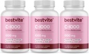 BestVITE Vitamin C 10000mg (360 Vegetarian Capsules) (120 x 3) dengan Citrus Bioflavinoids - No Stearates - Vegan - Non GMO - Gluten Free