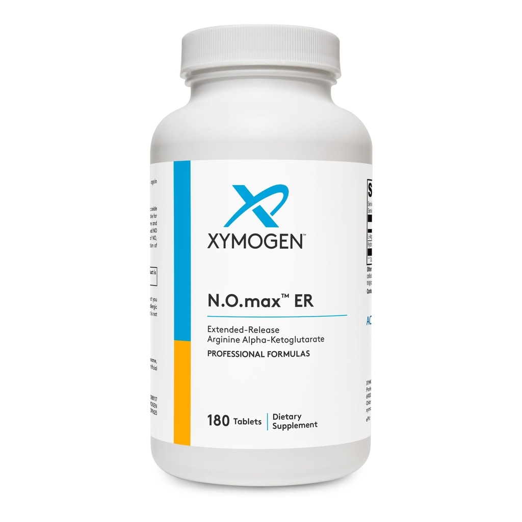 XYMOGEN N.O.max ER - Extended- Rilis Nitric Oxide Precurde Arginine Alpha--Keotglutate untuk mendukung Kesehatan Kardiovaskular - Optimizes Fungsi Otot + Adaptasi ke Ekstrase (180 Caplets)
