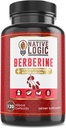 Berberine HCL 1200 mg dengan Cinnamon Ceylon, Bitter Melon, dan Green Tea Extract 124; Mendukung Cardiovaskular dan GI Health dengan Dukungan Sistem Imune - 120 Capsules