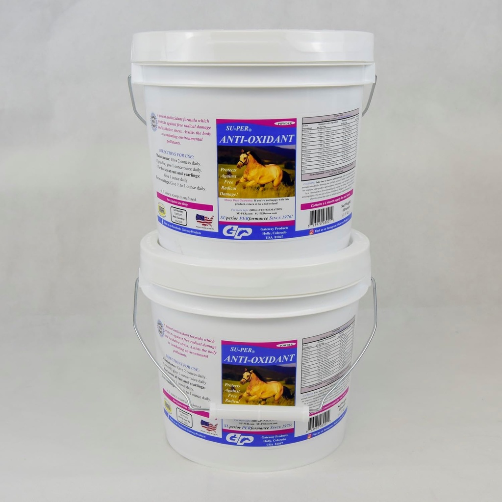 Suply Antiidant Suplemen Kuda - Equine Selenium Vitamans & Eschever Antioksidant Dukungan - 4 Pounds, (2 Pack)