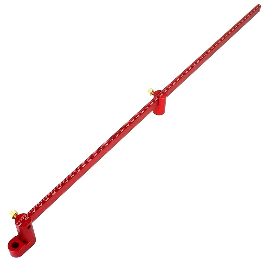 Kompas Lingkaran 550mm, Kompas Kompas Kayu Besar, Alat Menggambar (Merah)