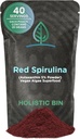 Holistic Bin Organic Astaxanthin Powder 124; Affic Antioksidant Suplemen Alami Kuat untuk Smoothies dan Capsules 124; Whole Haematococcus Pluvialis Algae Suplemen (20 Grams)