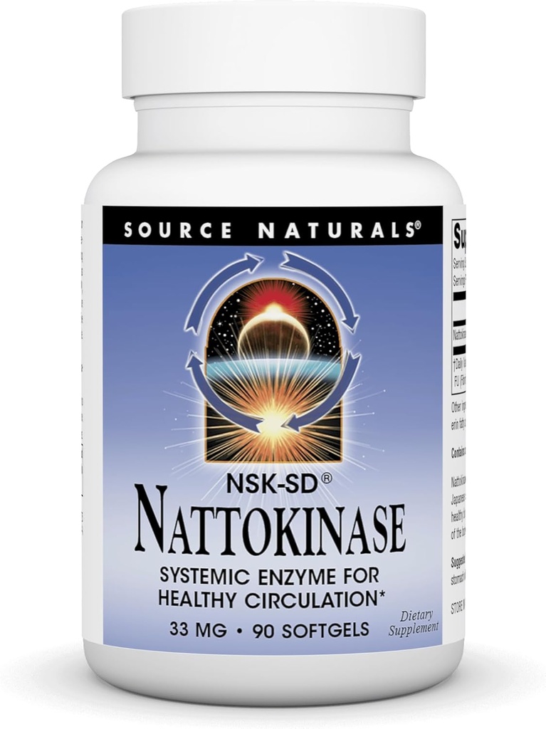 Sumber Nattkinase 33 mg Systemic Enzyme untuk Sirkulasi Sehat - 90 Softgels