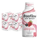 Freeflow Fit Energy Shots, Strawberry Burst, Natural Caffeine Boost with L-theanine, Ginseng, Vitamin, Pregories, Electrolite (24 Count, 2oz Shots)