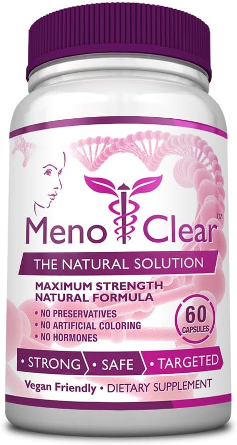 Consumer Health MenoClear Night - 30 Capsules - Menopause Care - Decase Hot Flashes, Mood Swings, and Irritability - Melonalin, Valerian, Hesperin - Made in The USA