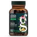 Gaia Herbs Quickless Defense - Fast- Acting Imune Supplement * - Echinacea, Black Elderberry, Ginger & Andrographis - 80 Vegan Liquid Phyto- Capsules (Supply Hari 8)