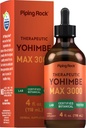 Piping Rock Yohimbe Bark Extract Suplement: 124; 4 Fl Oz 124; Herbal Liquid Drops for Men & Women & Women 124; Alkohol Free Over4; Vegetarian, Non-GMO, Gluten Free
