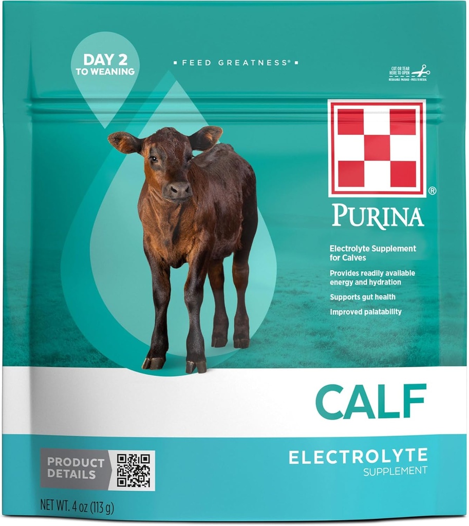 Purina ® Calf Electrolite 124; 4 Ounce (4 OZ) Pouch