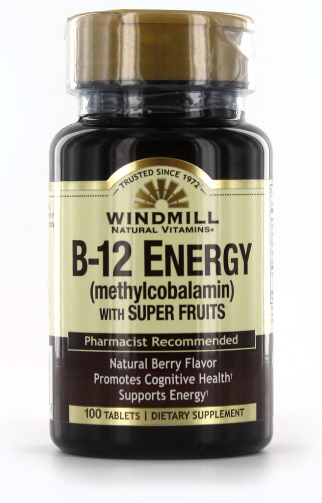 Windmill Vitamin B-12 Energy dengan Super Fruits Tablet 100 Ea