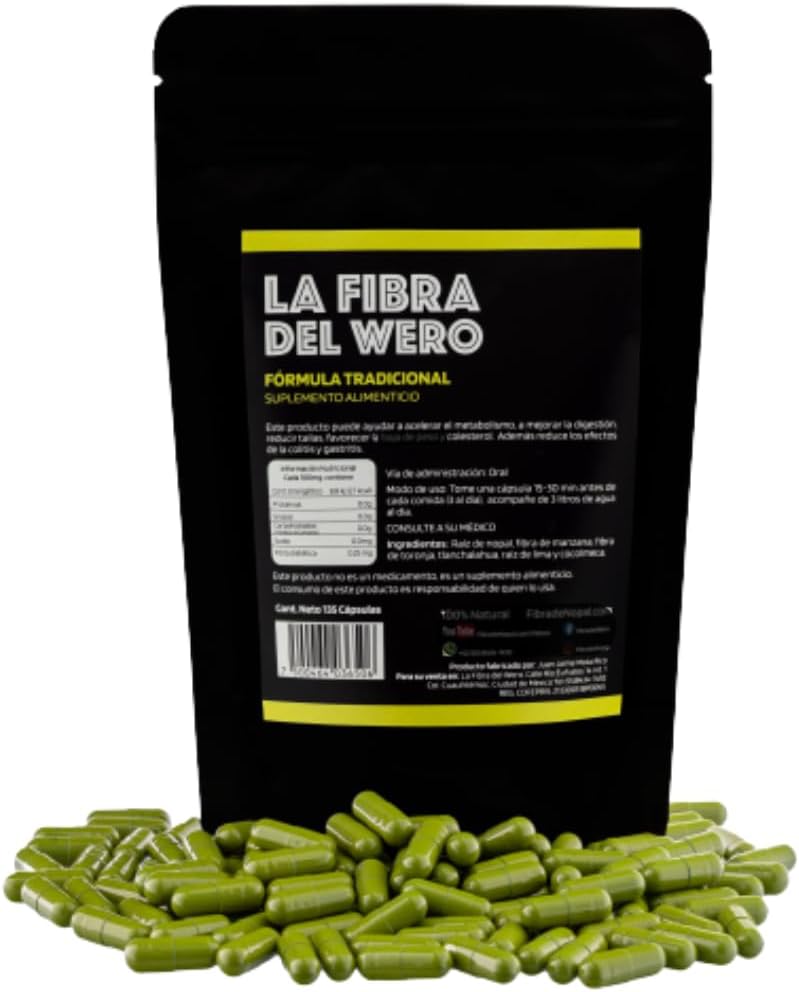 FIBRA DEL WERO 124; Cactus Fiber dengan Pink Grapefruit 124; 100% Suplemen Alam 128; Paket "Bulan dan Setengah"