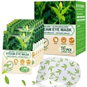 16 Par Steam Eye Masks for Dry Eyes, Green Tea Warm Eye Mask, Relief Eye Fatigue & Puffy Eyes, Moist Heating Compress for Eyes, Self Heated Eye Mask, Disposable Travel Essentials & Relaxation Sets