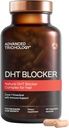 Trichology Advanced DHT Blocker - Perkembangan Rambut untuk Perkembangan Genetik untuk Pria dan Wanita: 124; Disetujui * oleh American Hair Loses Association - 120 Count (Paket 1)