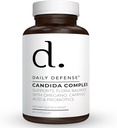 Candida Flush & Cleanse 60 Count Gut Dut Dukungan untuk Balanced Gut Flora dengan Oregano, Caprylic Acid, Provention, & Digetical Enzymes - Non GMO Dietary Supplemen