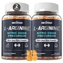 Sugar Free L Arginine Nitric Oxide Gummies 1300mg for Men & Women with L Citrulline, Beet Root, B3 124; L Arginine L Citrulline Suplemen 124; Vegan, 120 Counts