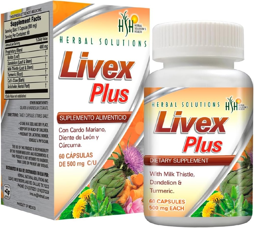 Herbal Solutions Livex Plus Natural Suplemen untuk Liver Clease. Membantu Improve Detox Liver dan Kesehatan Digetical.