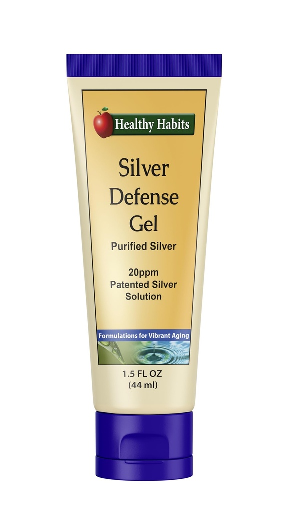 Healthy Habit Silver Defense Gel Purified Topical Colloidal Silver Gel with Nano Technology