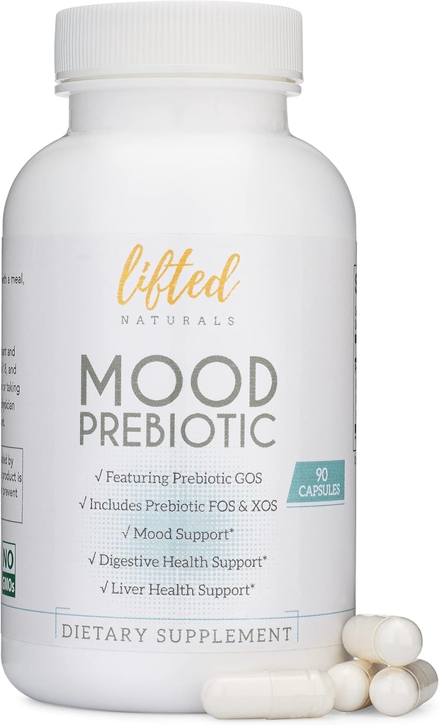 Suplemen Serba Terangkat Mood Prebiotic Prebiotic Fiber - 90 Kapsul - Features GOS, Plus Prebiotic XOS dan FOS - Natural Mood, Ammune & Digetives Support