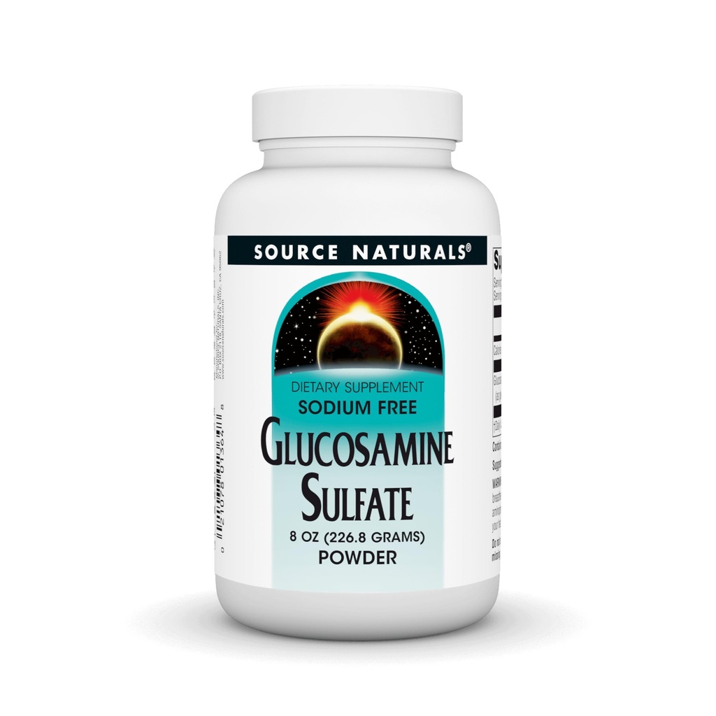 Sumber Glucosamin Sulfate, Sodium-Free Powder untuk Dukungan Gabungan - 8 bubuk oz