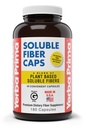 Yerba Prima Soluble Fiber Kapsules, 180- Count - Natural Dietary Supplement Formula, Non-GMO, Gluten Free