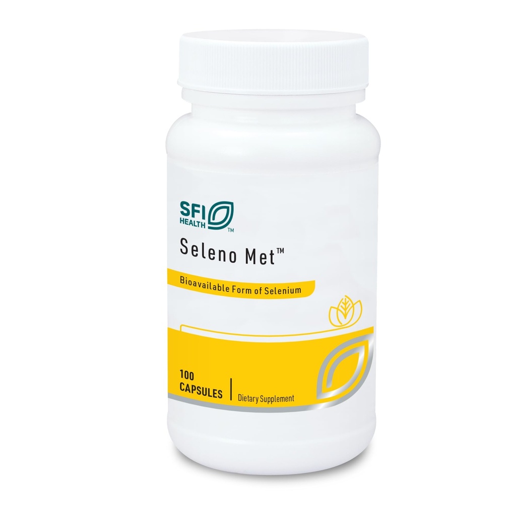 Lab Klaire SFI Health Seleno Met - 200 Juta Selenium sebagai Hipoalergenic Selenomethionine, Dukungan Antioksidant Biovailable dengan Tidak ada Yeast, Dairy & Gluten- Free (100 Kapsul)