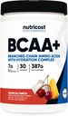 Nutricost BCAA + Hidration Powder (Tropical Punches) 30 Hamba - Branched Chain Acids dengan kompleks Hidration - Gluten- Bebas, Non-GMO