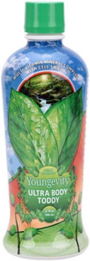 Umur muda Ultra Body Toddy ™ - 100 + Nutrient Mega Multilvitamin Mineral untuk Pria dan Wanita - Enhanced Absorpsi - Phytonutrients - Acids Amino - 32 Fl Oz