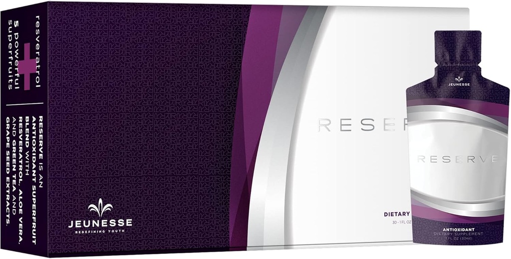 Jeunesse Global Reserve - Antioksidant Fruit Blend Nuterasi Suplemen - 30 Paket per Box (30ml)