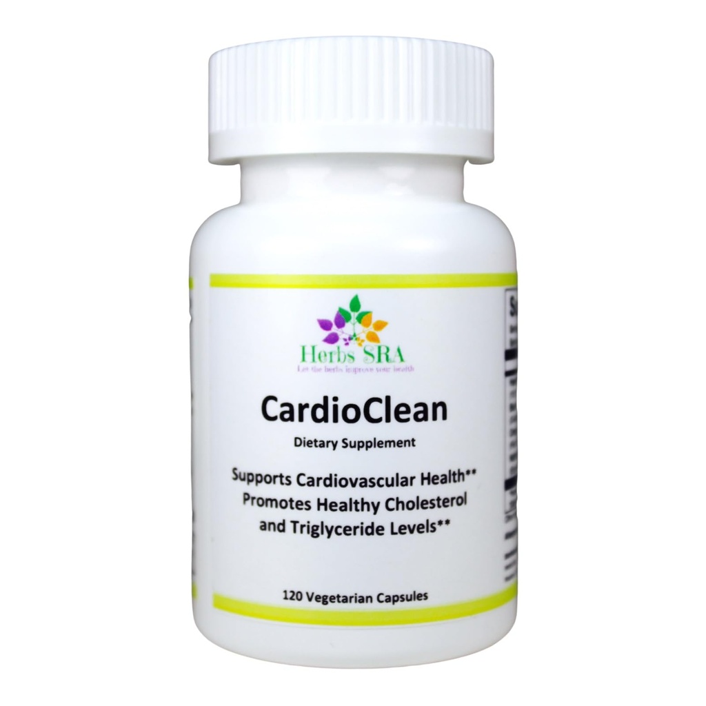CARDIOCLEAN Advanced Cardiovascular Health Supplement - Mendukung Fungsi Jantung, Kolesterol & Triglyceride Levels, Enhances Blood Flow Circulation