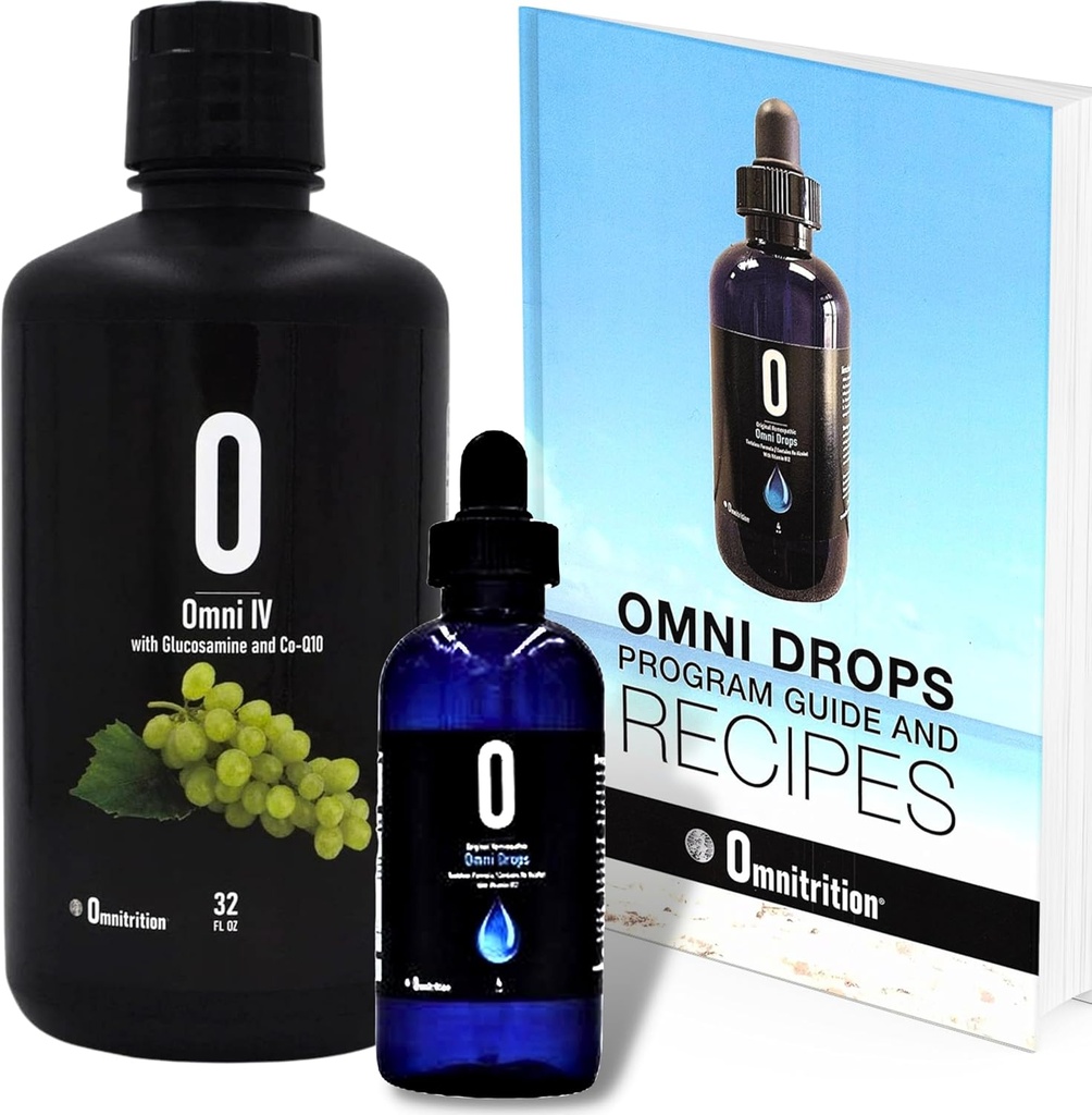 Omnitrition Omni Drop Bundle - Termasuk Two Products: Omni Drops Diet Drops dengan Vitamin B1-4 oz dengan Program Guide dan Omni IV (Omni 4) Cair Vitamin dan Mineral dengan Glucosamin dan Co- Q10