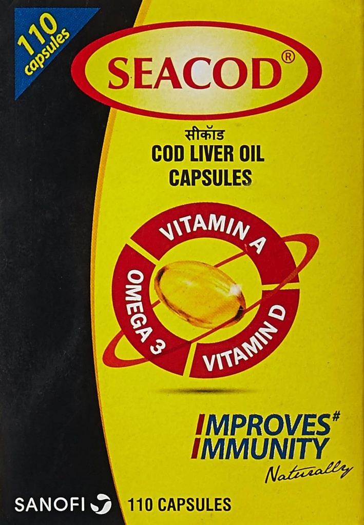 Merck SevenSeas Original Cod Liver Oil Capsules - 500 bagian - Free EXPEDITE Shipping (2)