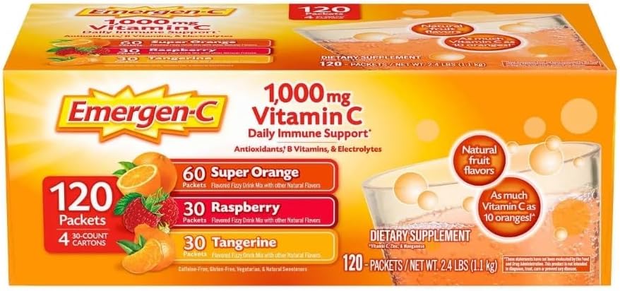 Emergen- C 1.000 mg Vitamin C Dieter Tambahan 120 Paket (1)