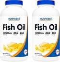 Nutricost Fish Oil 10000mg (560mg dari Omega-3), 240 Softgels (2 Botol)