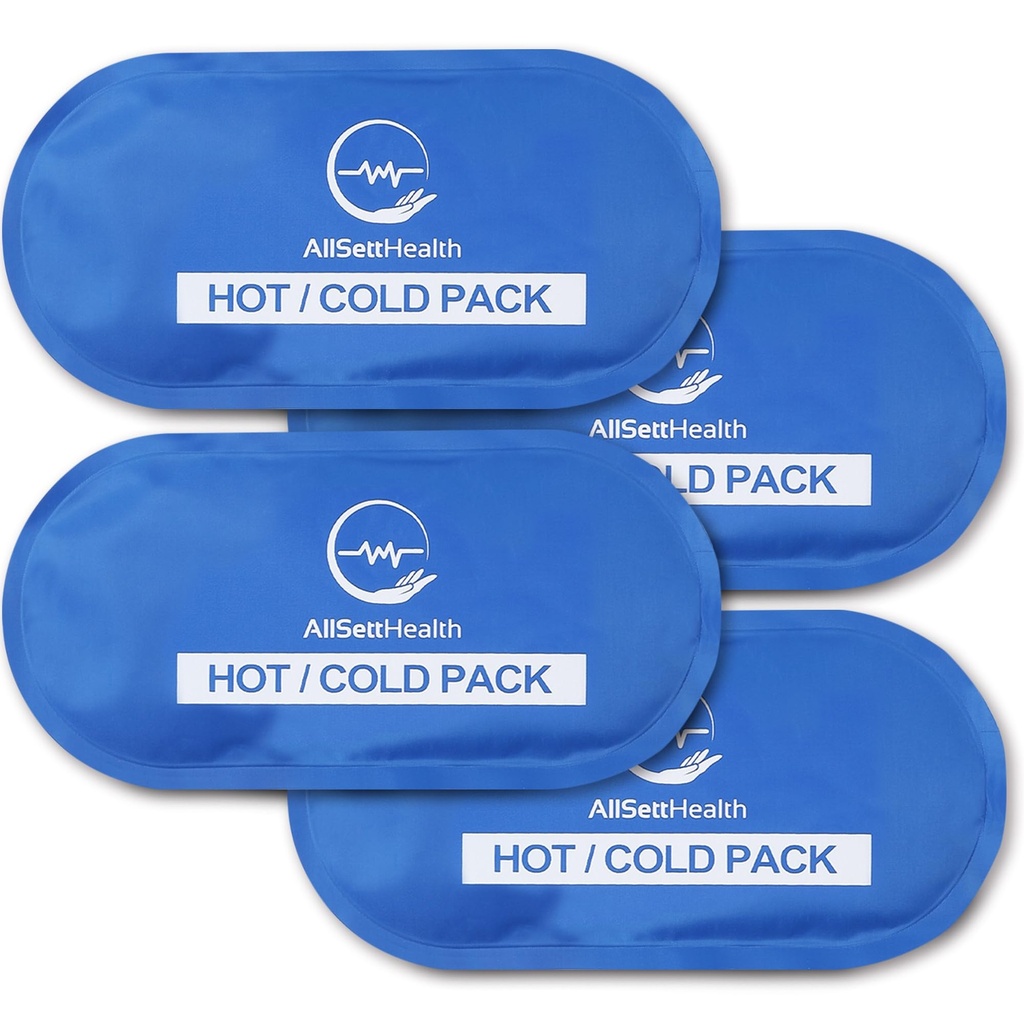 Hot and Cold Gel Ice Packs for Injuries 124; Cold Compress, Ice Pack, Gel Ice Packs, Cold Packs for Injuries, 10,5 x 5 Inch (4 Pack)