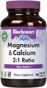 Bluebonnet Nutrition Magnesium & Calcium 2: 1 Rasio, Bone Health *, Non-GMO, Vegan, Kosher Certified, Gluten- Free, Soy- Free, Dairy- Free, 90 Vegetable Capsules, 30 Servis