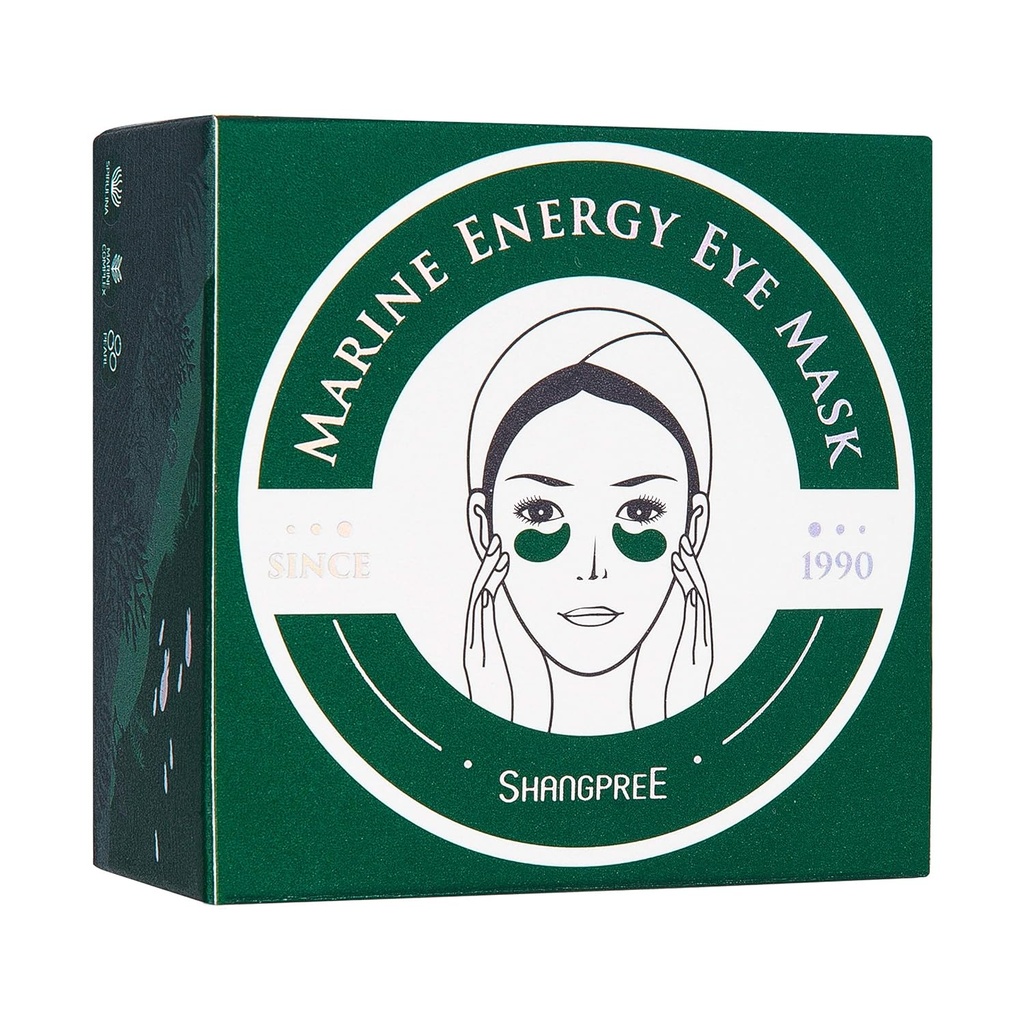 Mask mata SHANGPREE (30 pair: 60 masker), dibawah penutup mata, Premium Korea Skin Care (Marine Energy)