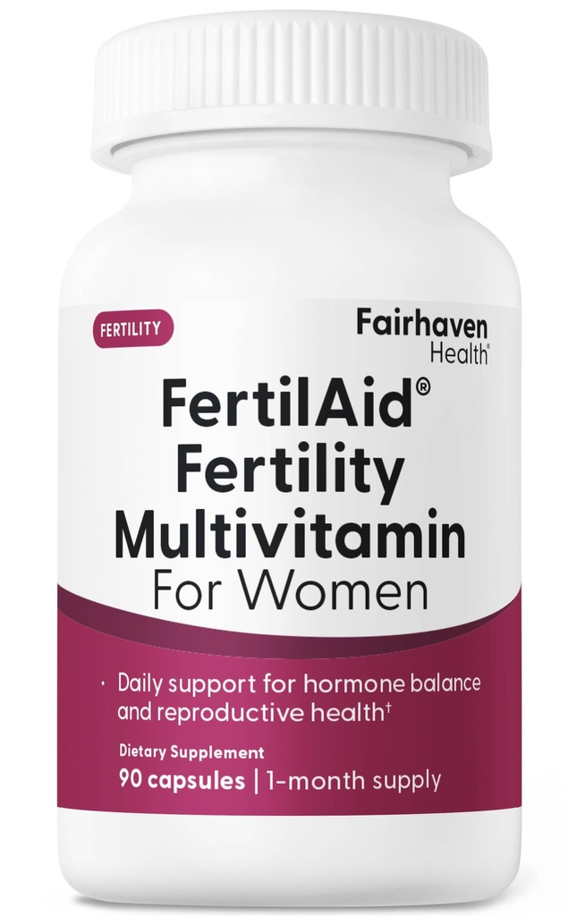 Fairhaven Health FertiIAid for Women 144; Prenatal Vitamin Fertility Suplement Suplement for Women 124. Conception for Her with Vitex and Folate 124; Dukung Cycle Regularity and Ovulasi * 124; 90 Capsules