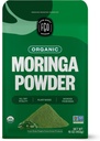 FGO Organic Moringa Oleifera Leaf Powder, 16oz Bulk Realoable Pouch, Sourced from India, Non-GMO, Packaging May Vary (Paket 1)
