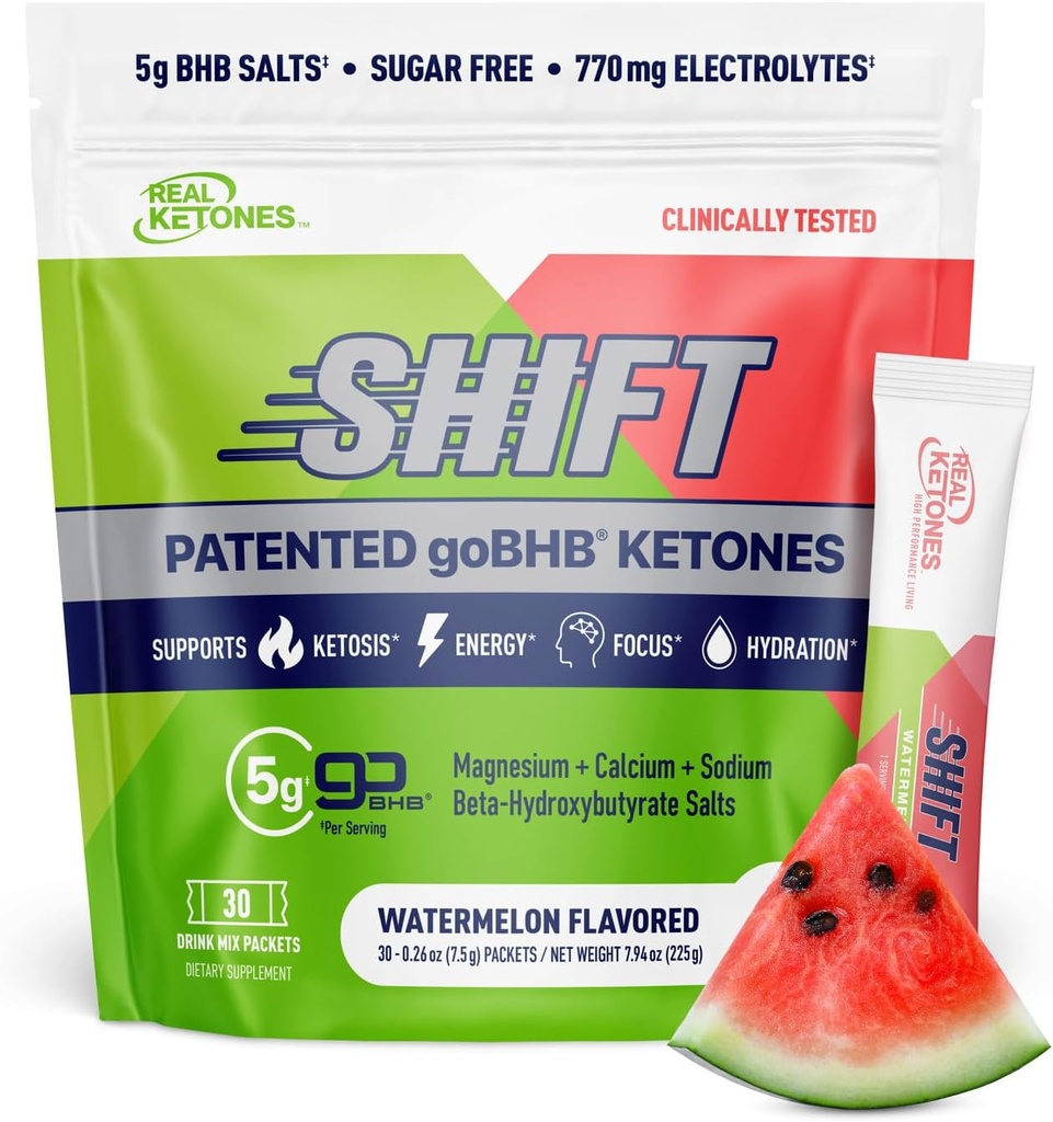Sebenarnya Ketones BHB Exotious Ketones Minum Paket Mix Keto Electrolytes Powrents No Sugar dengan 4 Main Fasting Electrolites Plus Hydrating Pattened Keto BHB - 30 Count Watermelon