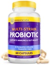 Lab InnovixLabs Multi Strain Progration for Women & Men - Probiotic Suplement - 50 Milyar CFU - Gut Health, Imune Dukungan, Gangguan, Lacleillus Acivoillus, Prebiotik, 60 Capsules