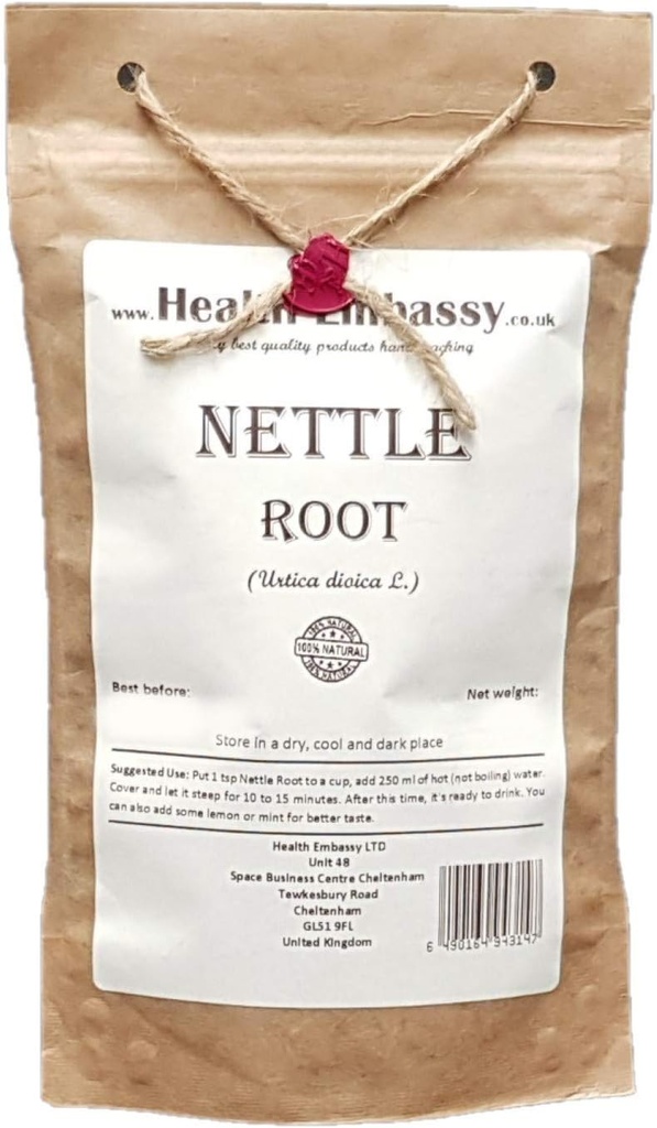 Akar Nettle Kedutaan Kesehatan (Urtica dioica) 100% Natural (50g)
